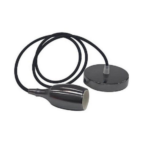 Светильник подвесной Horoz 230V E27 Черная жемчужина 1м фото Светильник подвесной Horoz 230V E27 Черная жемчужина 1м картинка